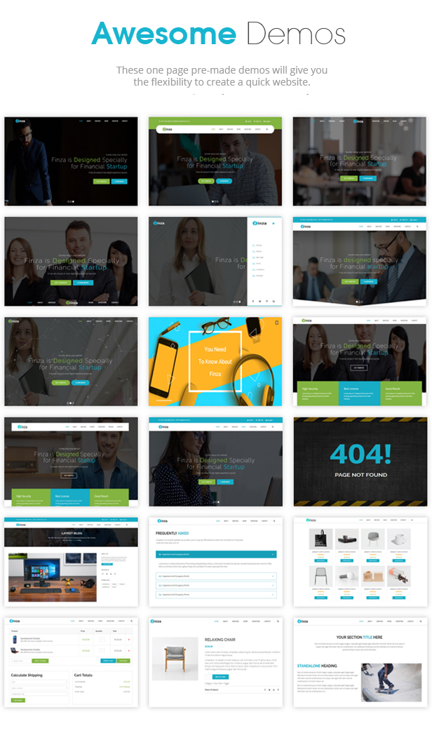 Finza - One Page Parallax