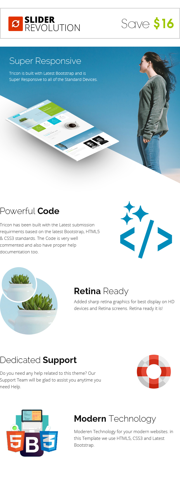 Tricon - One Page Parallax