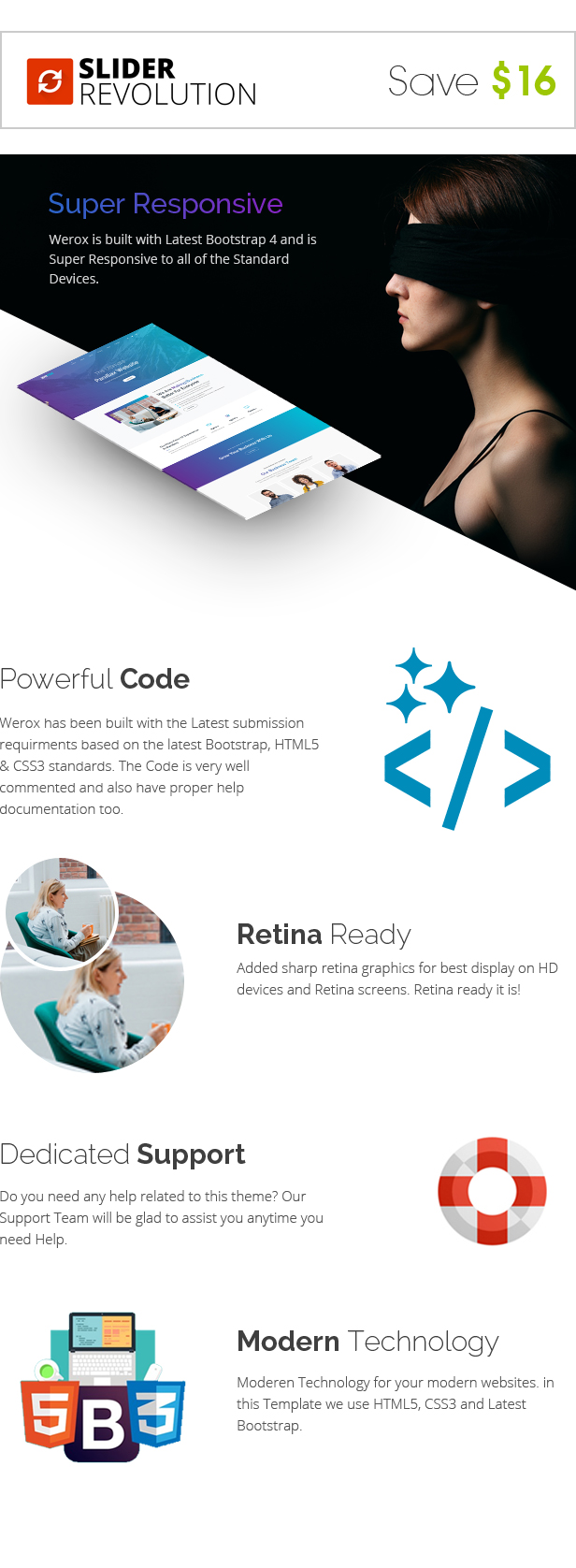 Werox - One Page Parallax Template