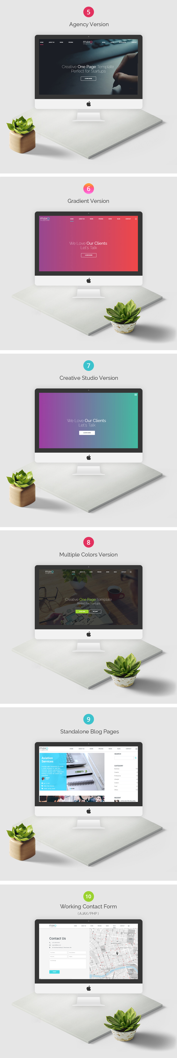Maxo - One Page Parallax - 4
