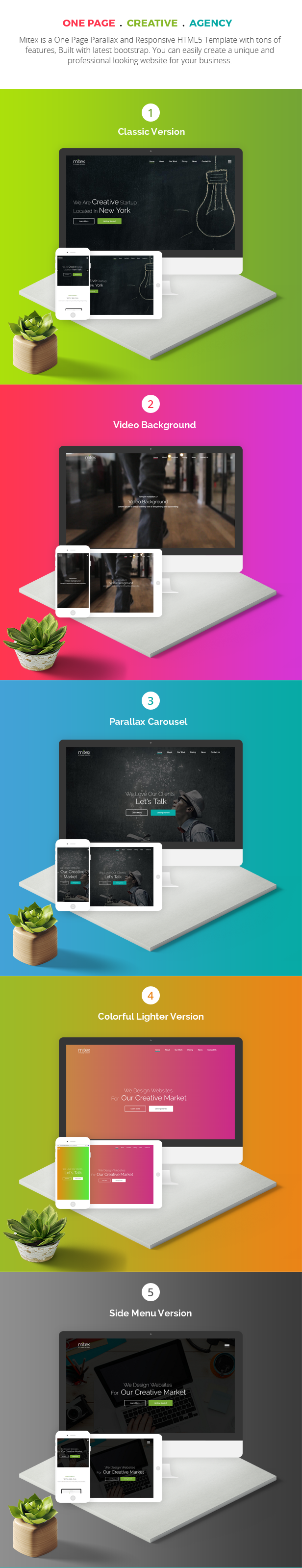 Mitex - One Page Parallax