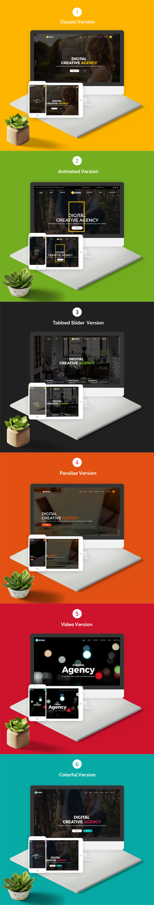 Riwa - One Page Parallax