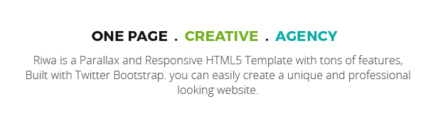 Riwa - One Page Parallax